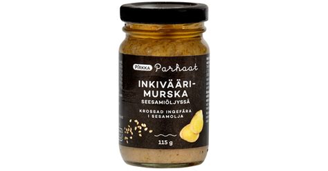 inkiväärimurska|Pirkka Parhaat inkiväärimurska seesamiöljyssä 115g